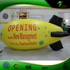 Yellow Air Balloon Inflatable Zeppelin Airship Inflatable LED Lighting Blimp Advertising Helium Remote Control Jumbo Jet