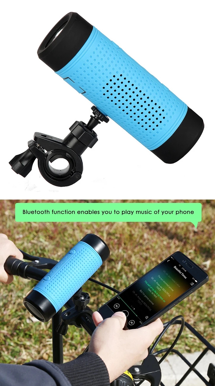 BSP-236B Active Waterproof horn outdoor column speaker amplifier portable speaker for mountain bike power bank charger - ANKUX.COM
