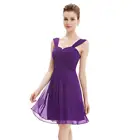 New Womens Chiffon Short Mini Bridesmaid Cocktail Party Gown Prom Dresses