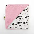 Custom Korean Knitted New Born Baby Security Blanket Soft Gift Set