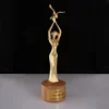 Creative Gold Silver Copper Metal Golden Eagle Award trophy with wood base