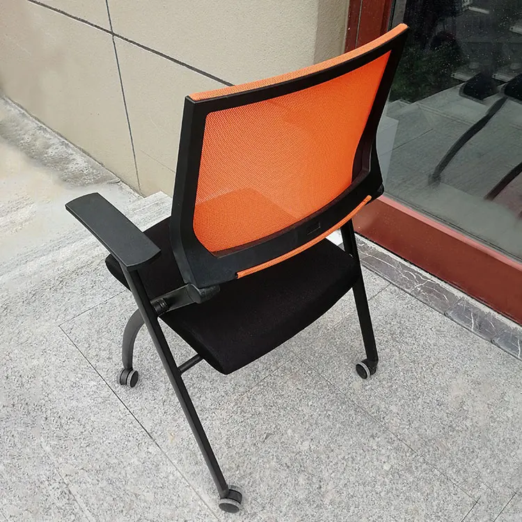 2021 New Arrival Modern Plastic High Quality Moveable Folding Training Chair Study Chairs To School