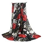Digital printing colorful pattern scarf light weight summer beach style shawls