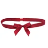 pre-tied satin ribbon elastic bow with stretch loop
