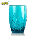 Top Sale colored drinking glasses cup glass set 6 pcs drinking tumbler