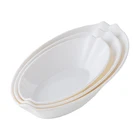 Wholesale Dishwasher Safe A8 Melamine Bowl, Food Contact Safe Dishwasher Safe Oval Round Bowl