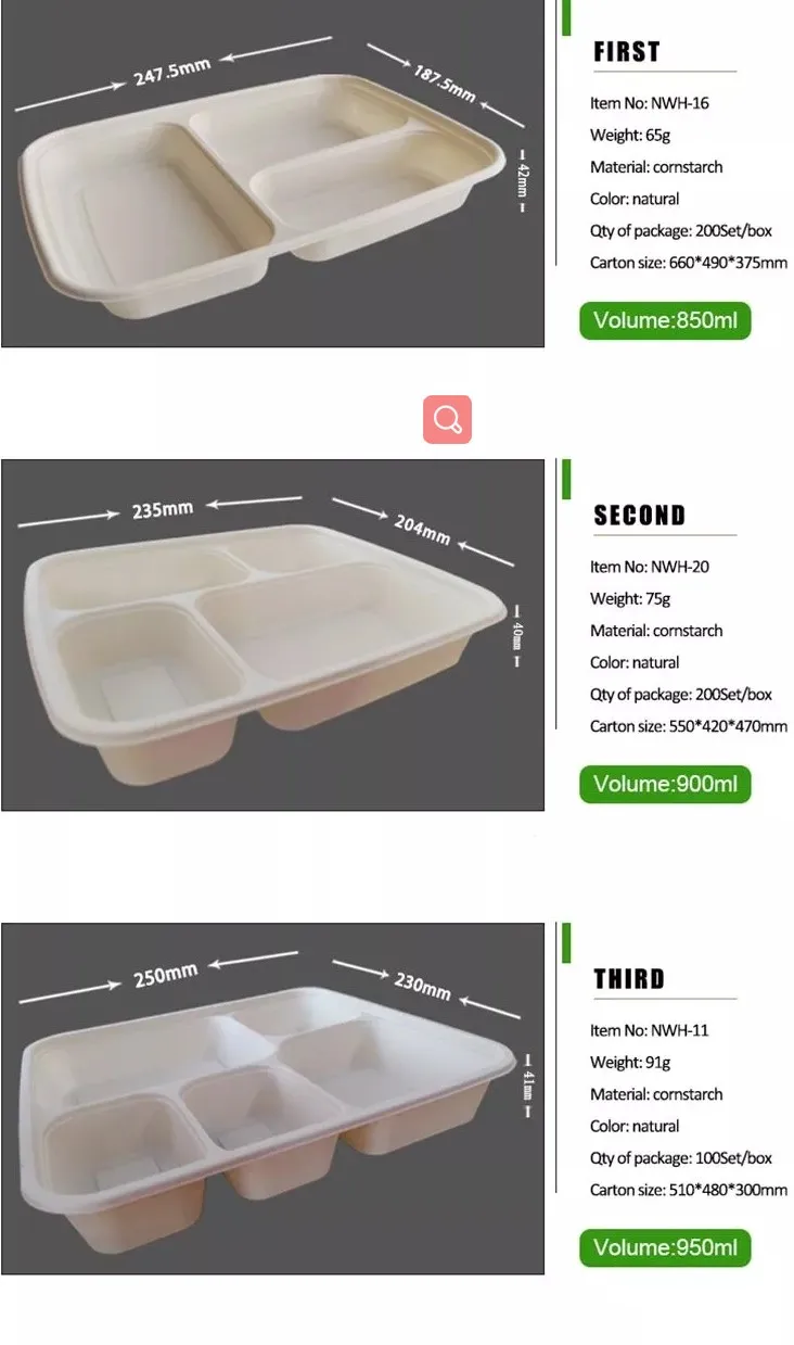 Bagasse Boxes Pricelist Meal Tray Products Manufacturers In