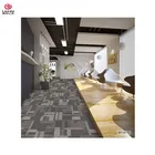 Stock office tufted carpet tile 50*50cm with non-woven backing