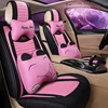 Universal Polyester Four Seasons Cartoon Flax Car Seat Cover for Lady and Girl