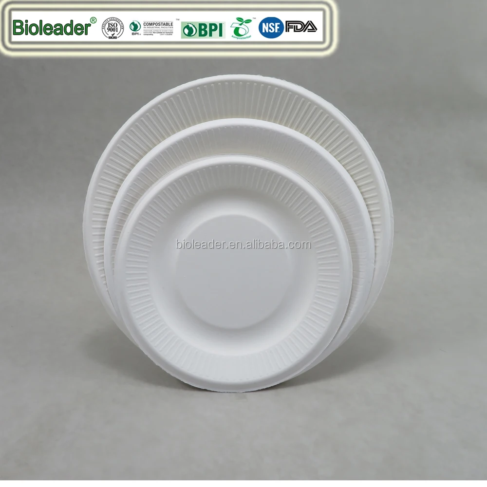 High Quality Cheap Sugarcane 100% Biodegradable Types Dinner Plate