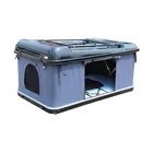 High quality fiberglass hard shell 4*4 car roof top tent with roof rack