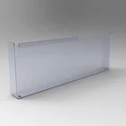 Acrylic front riser divider and nylon nail for Lozier Madix shelf