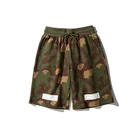 Accept Custom Mens Camo Shorts 100%Cotton Printing Smart Casual Shorts