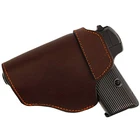 Holster Wholesale Quality Tactical Genuine Pistol Magazine Leather Hand Gun Holster For Glock-17 Glock-19 Glock-43