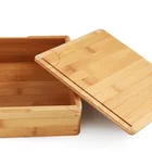 Custom Tea Packing Bamboo Box Magnet Lid Wood Gift Box Packaging