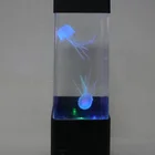 Romantic Jellyfish Lamp Automatic Color LED Lights Remote at Home Office or Bedroom Relax Decoration Birthday