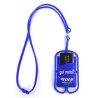 Cheap custom logo rubber mobile phone hanger silicone lanyard