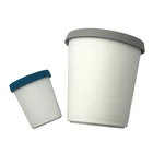 1.5 Quart Capacity Plastic ice cream container with lid