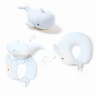 Animal U shape Cushion Pillow Wholesale 2 in 1 Soft Plush Dolphin Toy Personalized Rest Travel Car Neck Pillow