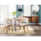 Optional Design Dining Table New Modern MDF Top Room Furniture Metal Legs Sets