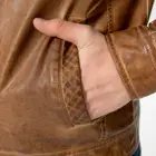 Jacket New Design Men Motorcycle Leather Garment Dyed Winter Autumn Coat PU Leather Jacket