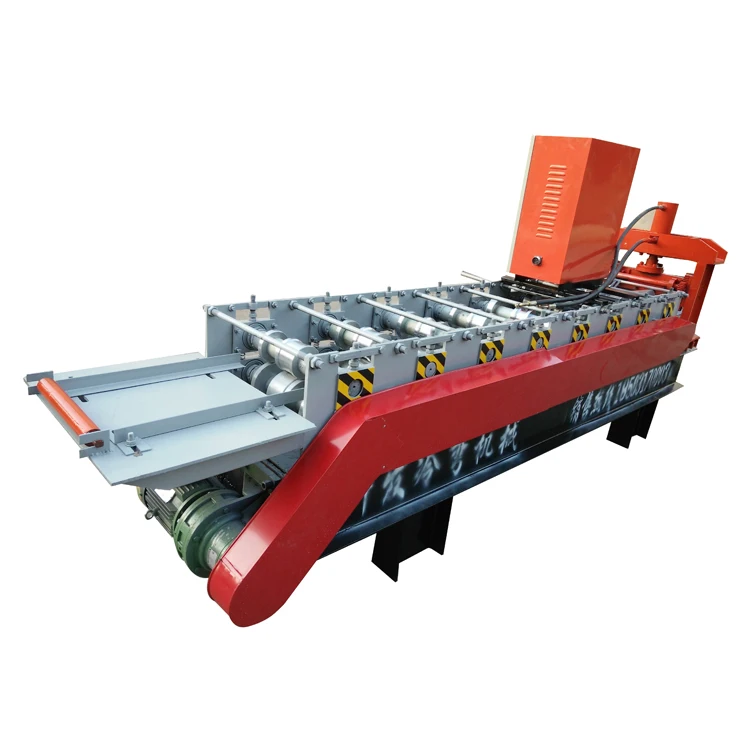	Automatic Tile Cutting Machine Galvanized Ridge Cap Zinc Roofing Sheet Roll Forming Machine