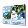 Merry Christmas LED Light Lantern Wall Painting Art On Canvas For Party Decoration