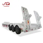 2020 new multi axle low bed truck trailer dimensions 80 ton lowboy trailer