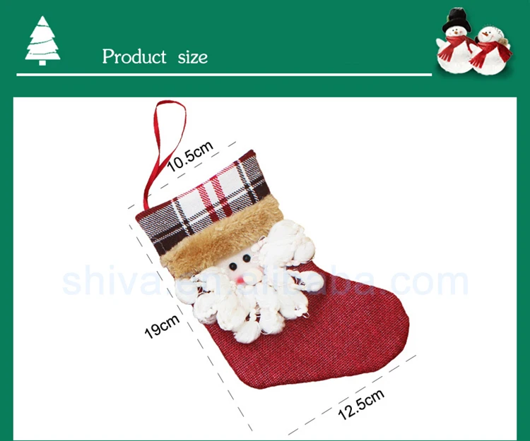 wholesale custom polyester kids cute gift christmas hanging