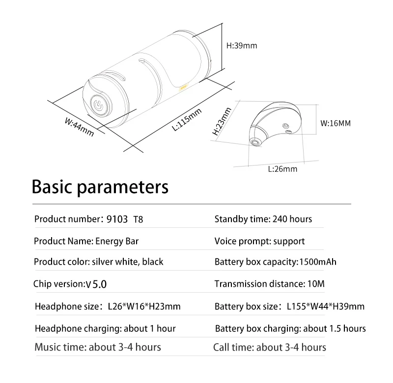 3 in 1 Bluetooth Speaker + TWS Earphones + Powerbanks - ANKUX.COM