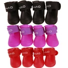 Cute Little Pet Dog Puppy Rain Boots Shoes Booties Candy Colors Rubber Waterproof Anti-Slip