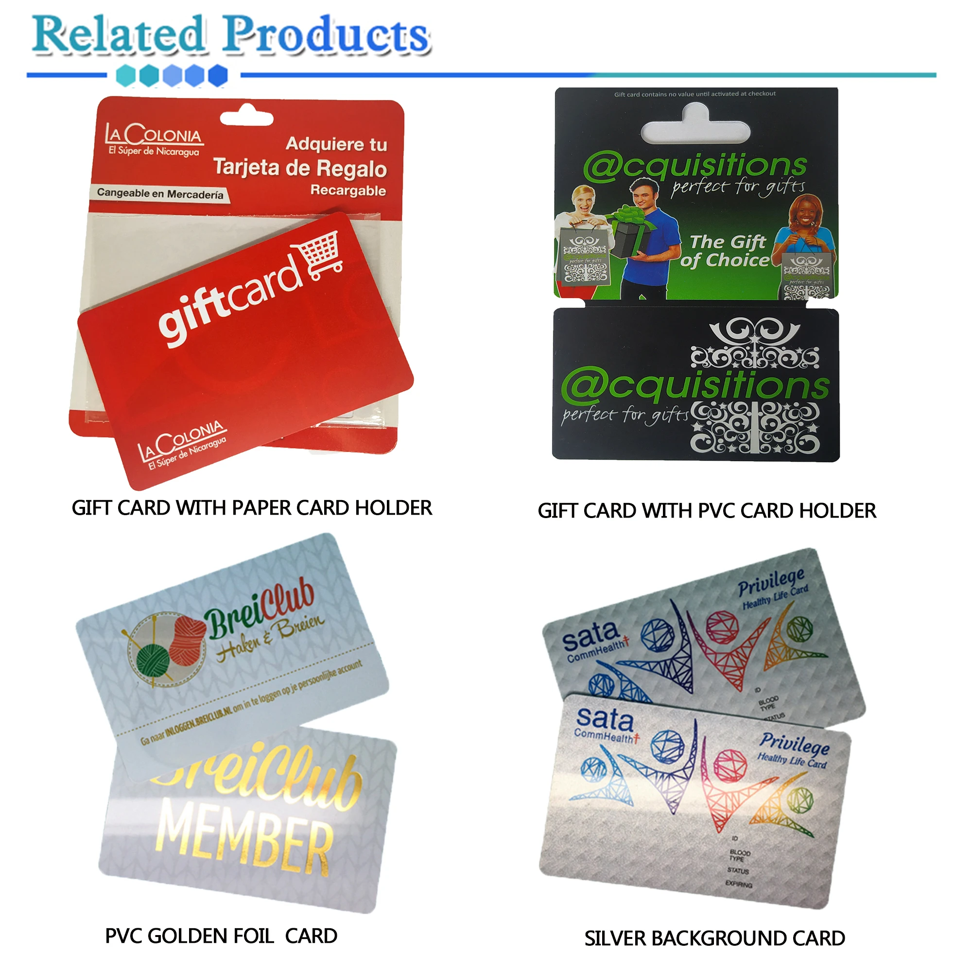 plastic qr code customized loyalty pvc gift card