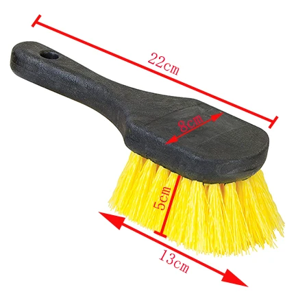 Car wheel cleaning brush with short handle clean for washing auto tire seat surface detailing brushes