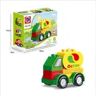 Educational popular funny building blocks baby blocks toy car for wholesale