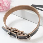 Wholesale Adjustable Leather Dog Collar For Dogs Puppy Cat Collar Soft Pet Collars