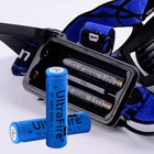 Free Sample XM-L2 U2 LED Rechargeable Headlamp Zoom Running High Power head light For Hunting