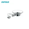 Hotel No Drilling Transparent Wall Mounted Shower Glass Shower Soap Dish and Holder