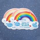 Custom Thank You Nhs Rainbow Body Stickers For Window Car