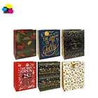 Good quality Christmas Gift Bags Medium Bulk Assortment with Handles and Tags for Wrapping Holiday Gifts