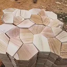 Stone Sandstone in Pattern Shape and Various Size Used in Road Paving