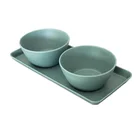 Decoration Melamine Tableware Serving Tray And Salad Bowl Set Matt