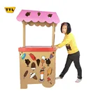 Hot sale creative kiosk educational children's diy house toys