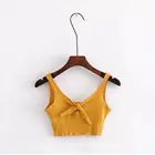 OEM Women's Sleeveless Summer Bustier Crop Top Vest Casual Tank Tops Blouse T-Shirt