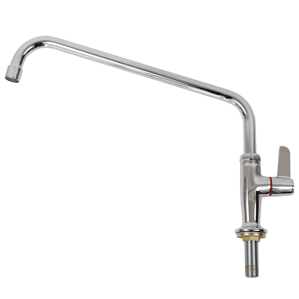 Factory Supply Deck Mounted Single Handle Kitchen Sink Water Tap with  Long Spout Outlet