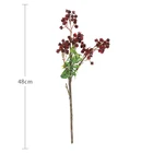 QHA023-48-193 Artificial plastic red berry High Quality for Christmas artificial berry blossom branch plants