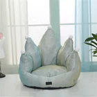 Wholesale Luxury Pets Sofa Crown shape Dog Cat Bed Comfortable Soft Washable