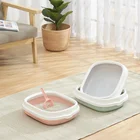 Hot Sell Eco-Friendly Plastic Pet Cleaning Set Cat Litter Clean Box With Scoop