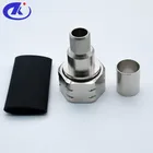 RF Coaxial 4.3/10 male crimp type connector for LMR400 cable