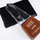 Wooden Trophy Trophy Trophy Design New Design Crystal Wooden Awards Trophy For Graduation Gifts