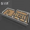 3D renderings complete supermarket equipment supermarket shelf placement design